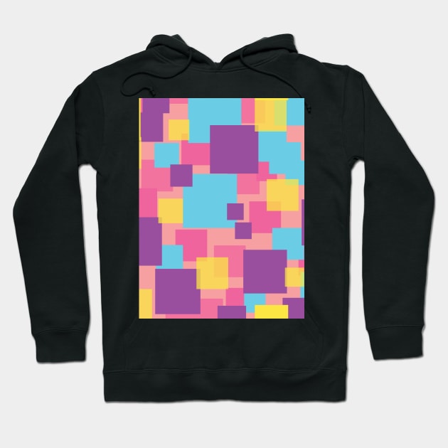 Pastel Color Block Art Hoodie by KarmicKal